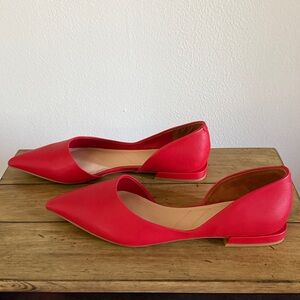 Franco Sarto Women's Bold Red Pointed Flats